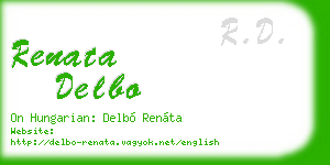renata delbo business card